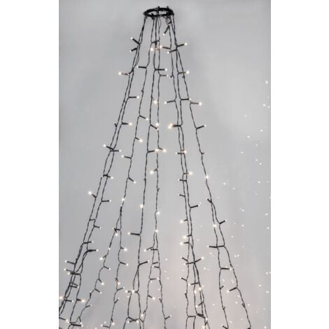 STAR TRADING LED Weihnachtsbaumbeleuchtung Crispy Ice White, 360 LEDs, 2m, IP44