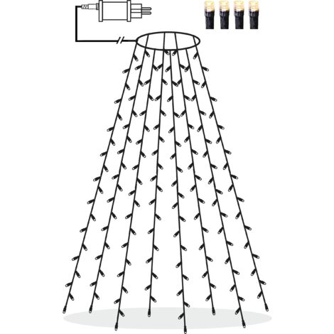 LED Weihnachtsbaumbeleuchtung für ca. 180-200 cm Bäume