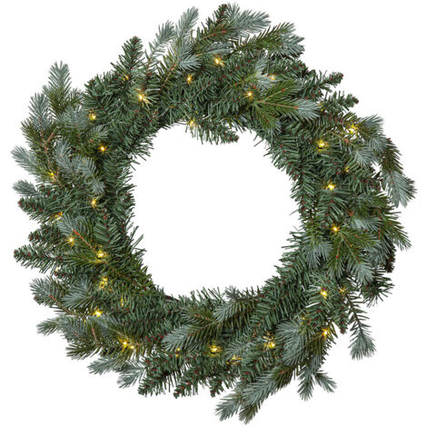 LED Weihnachtskranz Greyland batteriebetrieben Timer Ø 55cm outdoor