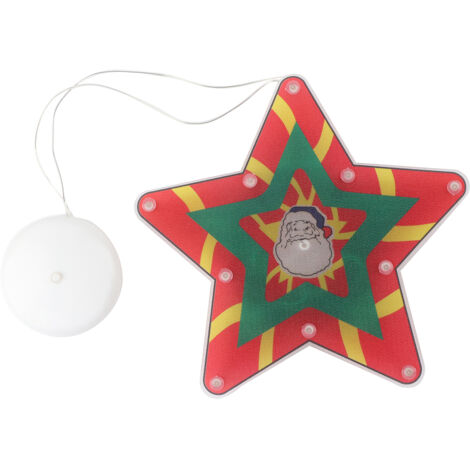 LED-Weihnachtsleuchter mit Saugnapf für Fenster – Wand- und Hängedekoration