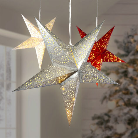 LED Weihnachtsstern Ø 60cmwarmweiß-D76156-Grau