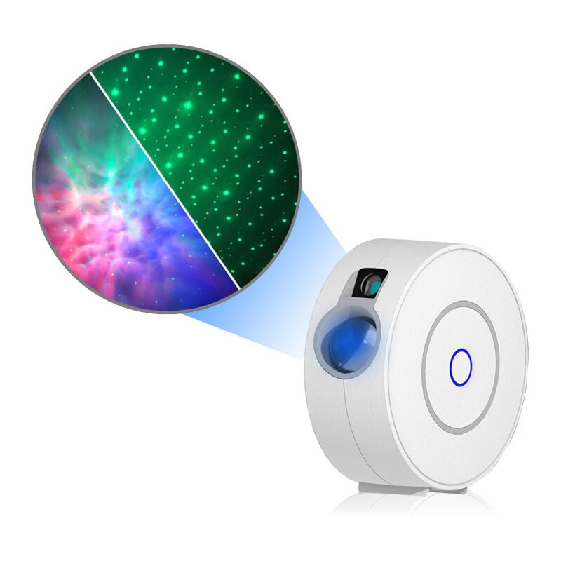 Longziming - led Projecteur Étoilé,Veilleuse,Intelligent Projecteur Ciel Étoilé Veilleuse Galaxie,Gradation/Contrôle vocal/Connexion