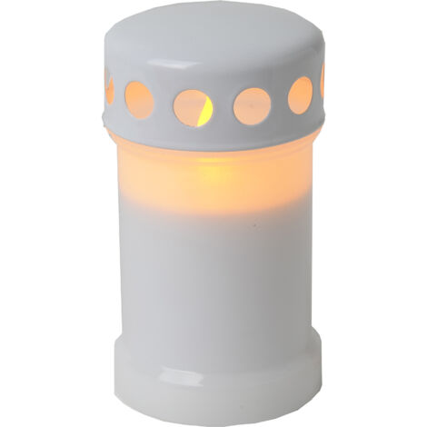 LED-Windlicht ,flackernd, Farbe : weiss, ca. 14 x