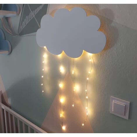 LED-Wolken-Nachtlampe mit Lichttropfen