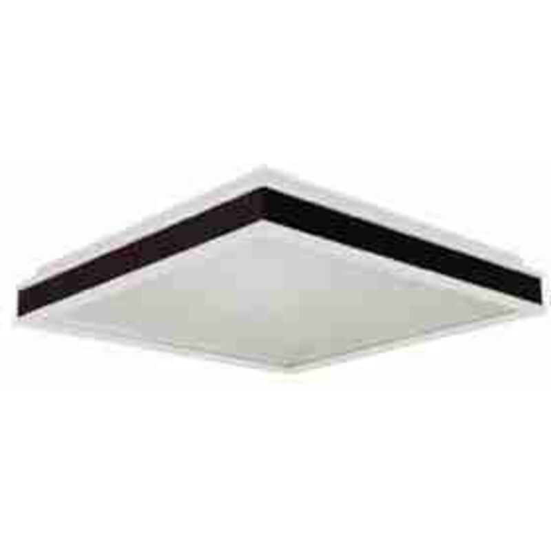 LED6917 Ventilateur de plafond LED VT-7758 65 W Corps argenté Contrôle RF 3 pales noires Moteur à courant alternatif (52 pouces)