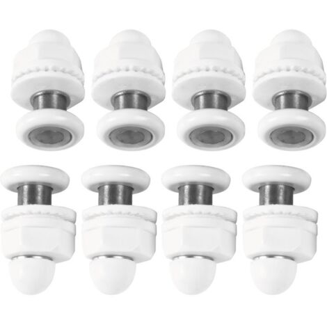 Leda – Roulette de porte et paroi de douche – Ensemble avec visserie – Longueur 1m – Pour cabines et parois de douche en verre
