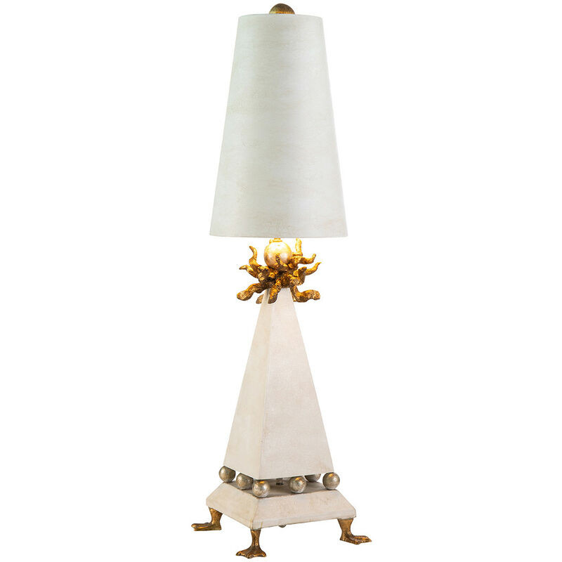 A - 1 Light Table Lamp Cream, E27 - Elstead