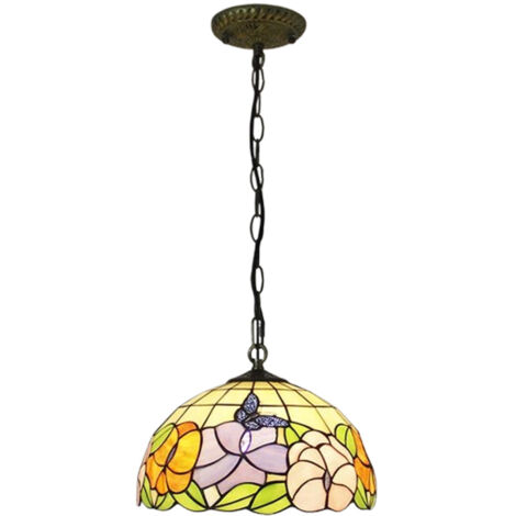 LEDANDER Lustre de 30 cm, plafonnier européen de luxe 9 W, lumière chaude, ampoule E27, 220 V, décoration intérieure,pour l'éclairage de foyer de salle