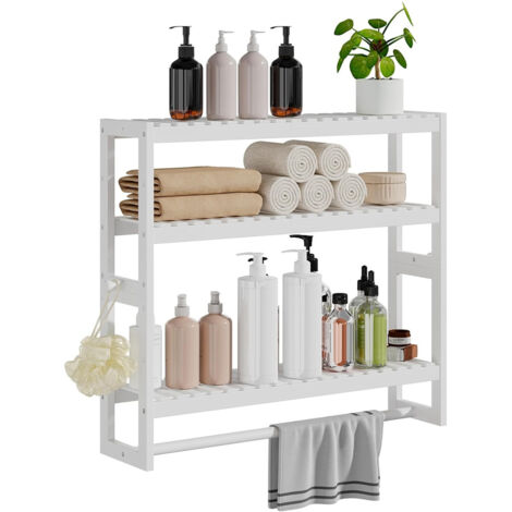 LEDANDER Mensola da parete portaoggetti, scarpiera per soggiorno, mensola portaoggetti per ufficio, mensola per spezie per cucina (42 x 15 x 43 cm)