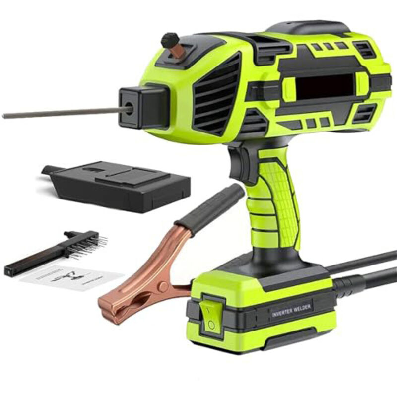 NICOLA Poste de soudage portatif avec onduleur IGBT et torche de soudage à l'arc, adapté au fil de 2,5 mm, boîtier vert, norme européenne,252510cm