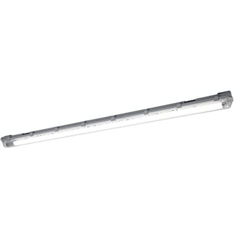 LEDAVANCE Cablaggio passant 150cm  Apparecchio impermeabile, 19W, bianco 4000K, 2000 lumen, canalina per cavi integrata, classe di protezione IP65, collegamento senza attrezzi di fino a 10 apparecchi