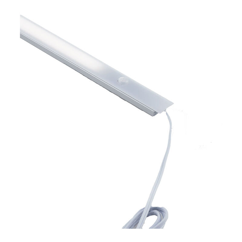 Barra led line in alluminio argento con sensore di...