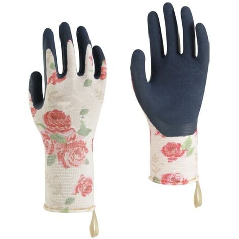 COLNK Leder-Rosen-Gartenhandschuhe für Damen, verlängert, lang, Pro-Rosenschnitt-Gartenhandschuhe für Mama und Oma, Rose S