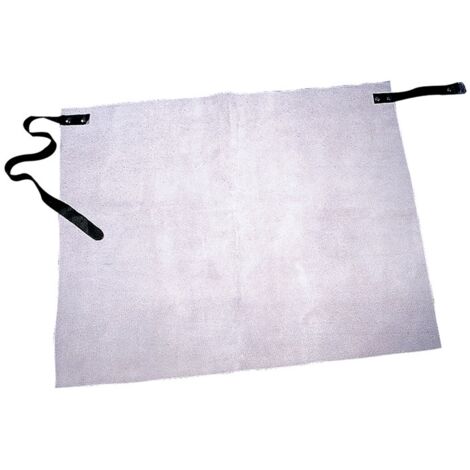 Lederhüftschürze Claus L.ca.70xB.ca.60cm hellgrau Spaltleder FELDTMANN
