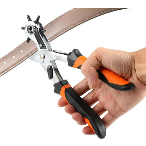 Lederlocher – Rotationslocher – Hebellocher – Geeignet für Gürtel, Uhrenarmbänder und andere Materialien