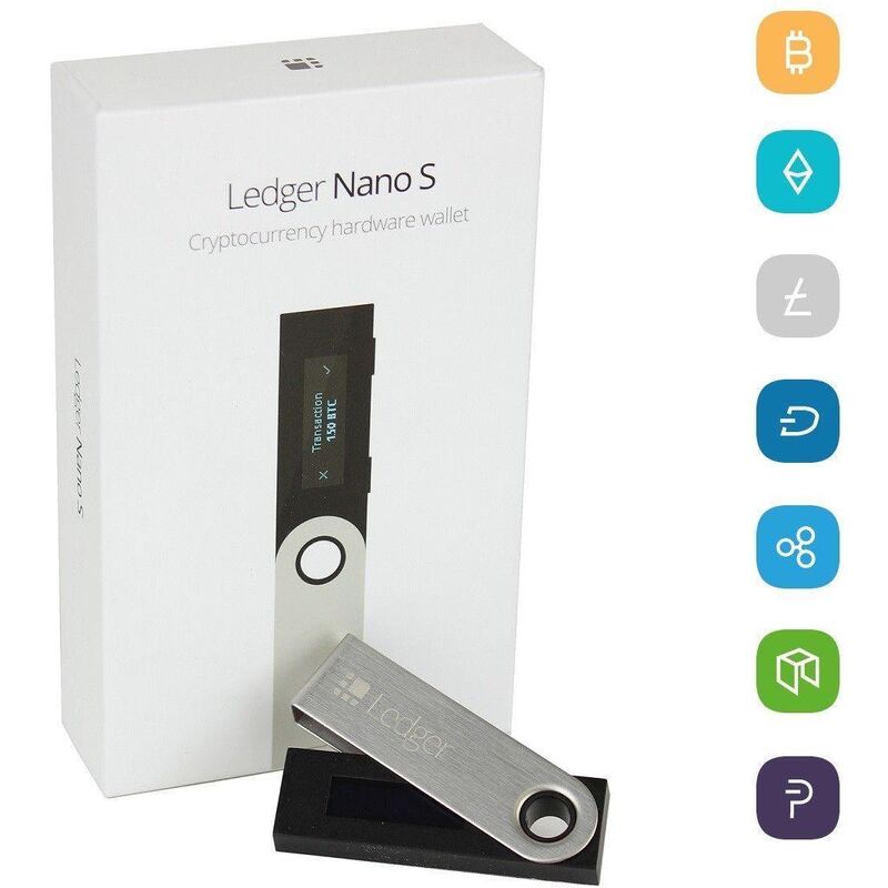 Image of Ledger - nano s hardware wallet - bitcoin - ethereum - litecoin - dash - ripple - zcash cryptocurrency hardware wallet
