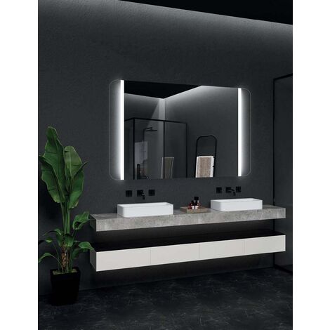 Espejo de baño con luz LED Mia antivaho 80x120 cm