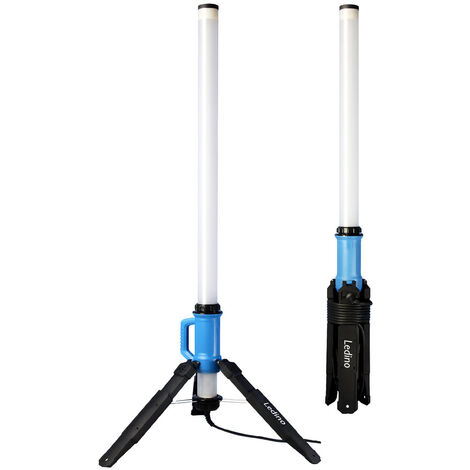Ledino LED-Strahlersäule 360° Arbeitsstrahler Baustrahler, 14400 Lumen, 120 W