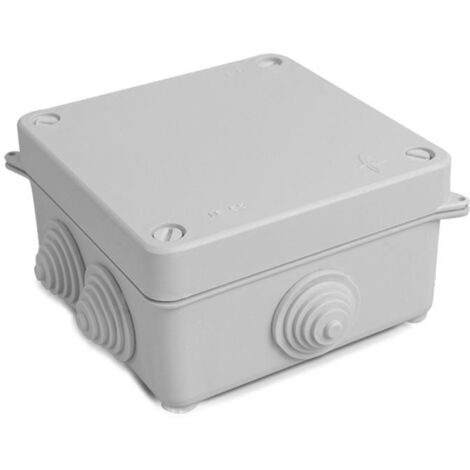 Ledkia – Boîte de dérivation étanche en saillie IP55 113x113x60 mm – Résistance aux chocs IK07 – Température de fonctionnement -25ºC à +60ºC