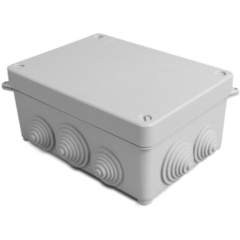 Ledkia – Boîte de dérivation étanche en saillie IP55 165x120x72 mm – Résistance aux chocs IK07 – Installation facile sur rails DIN – Pour environnements humides - IP55165x120x72