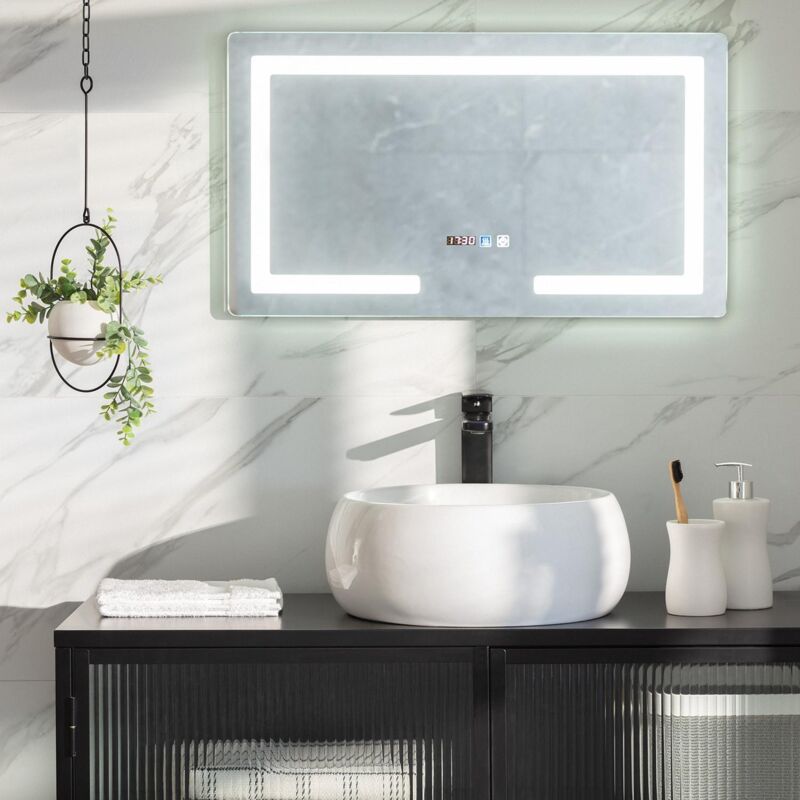

Espejo LED Antivaho Táctil Seona 40x70 cm Seleccionable (Cálido-Neutro-Frío) - Seleccionable (Cálido-Neutro-Frío)