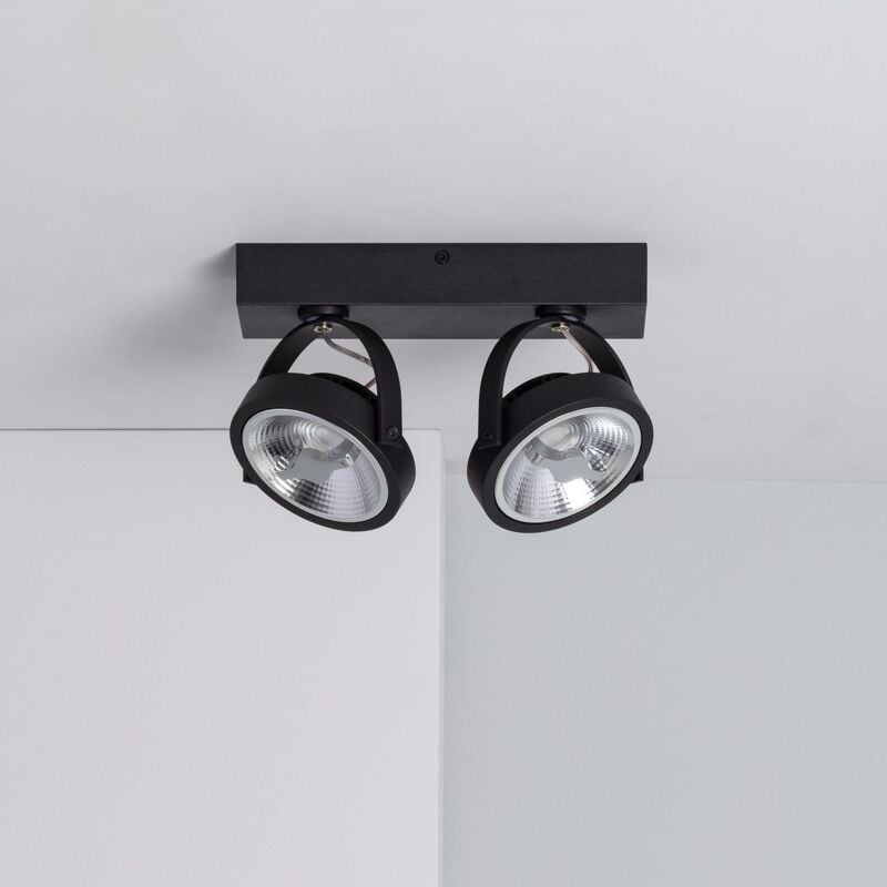 

Efectoled - Foco LED CREE de Superficie Direccionable AR111 Negro 30W Regulable Blanco Frío 5500K - Blanco Frío 5500K