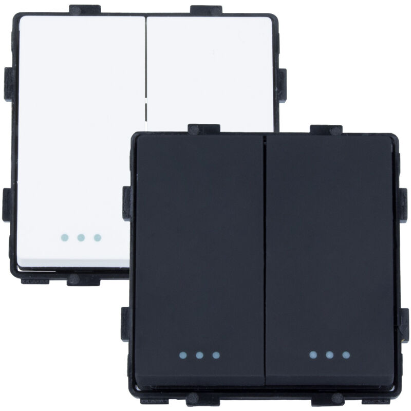 

Interruptor Doble Modern Blanco - Blanco