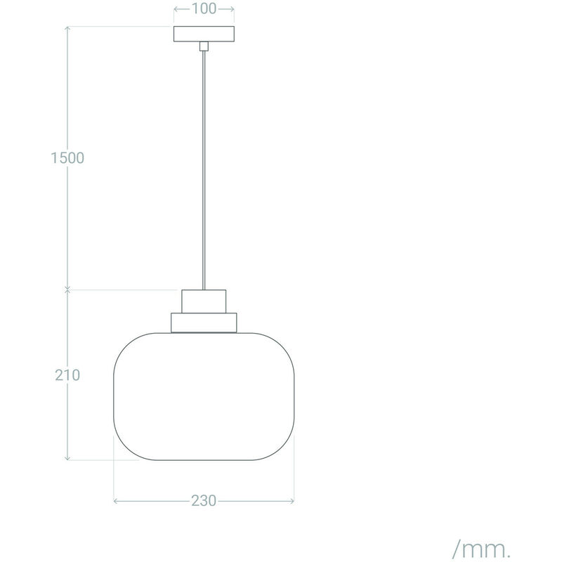 

Lámpara Colgante LED 3W de Cristal y Madera Bambolla Blanco - Blanco