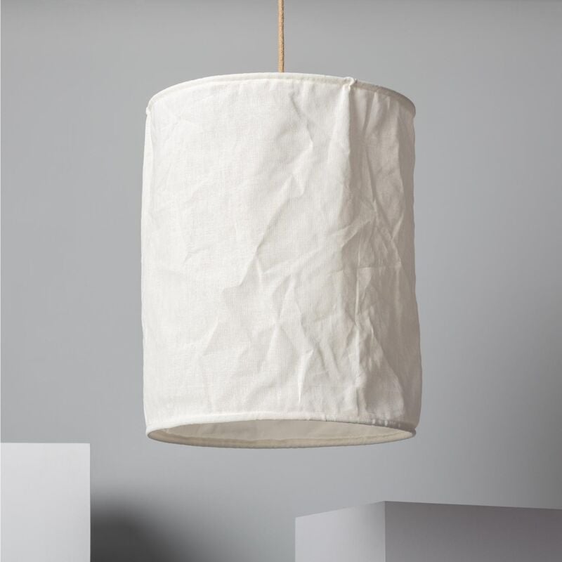 

Lámpara Colgante de Tela Kanzu Circular Blanco - Blanco
