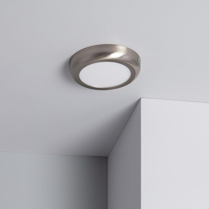 

Plafón LED 12W Circular de Metal Ø175 mm Design Silver Blanco Cálido 2800K - 3200K - Blanco Cálido 2800K - 3200K