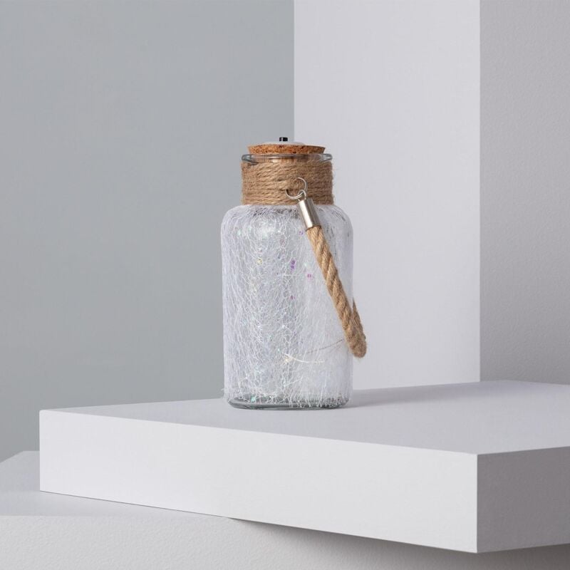 

Tarro de Cristal LED Firefly Blanco - Blanco