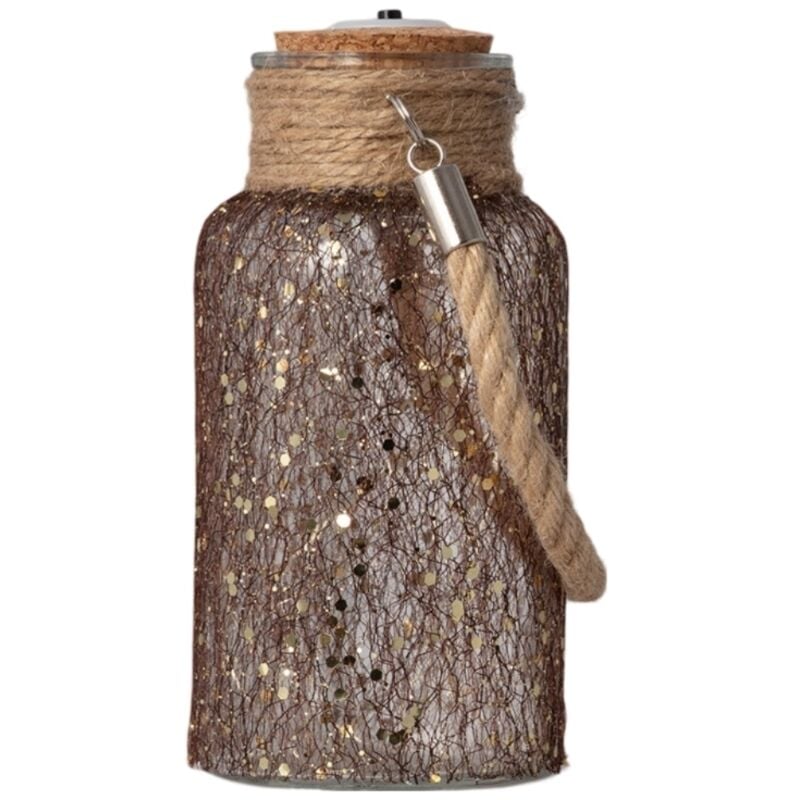 

Tarro de Cristal LED Firefly Marrón - Marrón