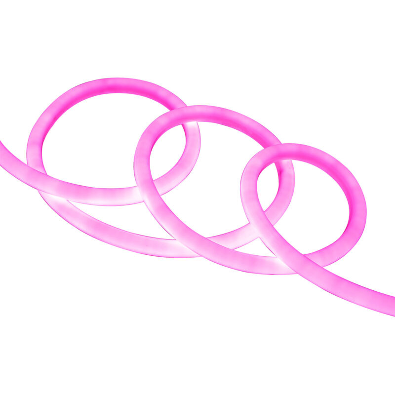 

Tira Neón LED Regulable 220V AC 120 LED/m Circular 360 Rosa IP67 a Medida Corte cada 100 cm .3m - 3m