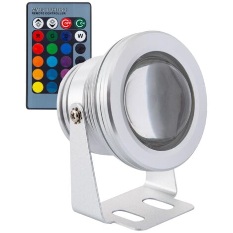 Ledkia – Spot d'extérieur LED 7W RGB – Fixation au sol – Indice de protection IP67 – Durée de vie 30 000 heures – Tension 12V DC