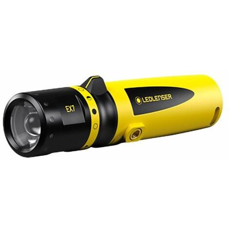 Ledlenser EX7 Robusta Torcia Tascabile LED per l’Officina, Uso con 3 batterie AA, protetta Contro Le esplosioni, Zona Ex 0/20, 200 lm, Impermeabile IP68, Portata Luminosa di 120m, Flashlight