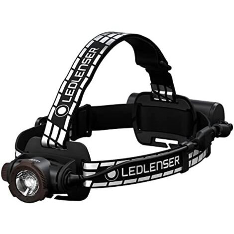 Ledlenser H7R Signature Premium Torcia frontale LED, ricaricabile, impermeabile IP67, 1200 lumen, Bluetooth, dimmerabile, portata luminosa 260m, cavo di ricaricamagnetico USB