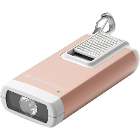 LEDLENSER K6R SCHLÜSSELBUNDLEUCHTE, 400 LUMEN, WIEDERAUFLADBAR, MIT USB-A -SCHNITTSTELLE, MIT ROTLICHT, 1 STK. (GOLD)