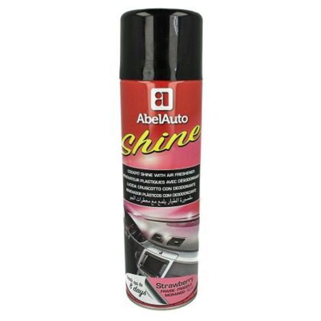 LEDLUX A278171 ABEL Auto SHINE Lucida Cruscotto Rinnovatore Plastiche Interne Con Deodorante Fragola Fragranza Lunga Durata 8 Giorni 500ml
