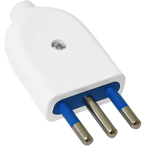 LEDLUX AP23210W Spina Elettrica 2P+T 10A 250V Bianco XSL1002