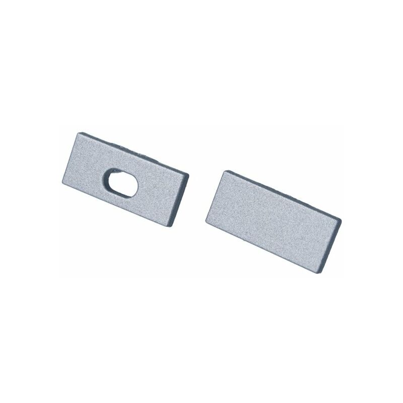 Image of Kit Terminali Tapi di Chiusura In Metallo Con e Senza Foro Per Profilato Alluminio BAZ1707