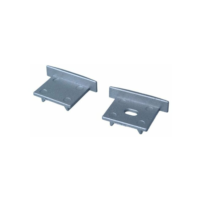 Image of Kit Terminali Tapi di Chiusura In Metallo Con e Senza Foro Per Profilato Alluminio BAZ2620