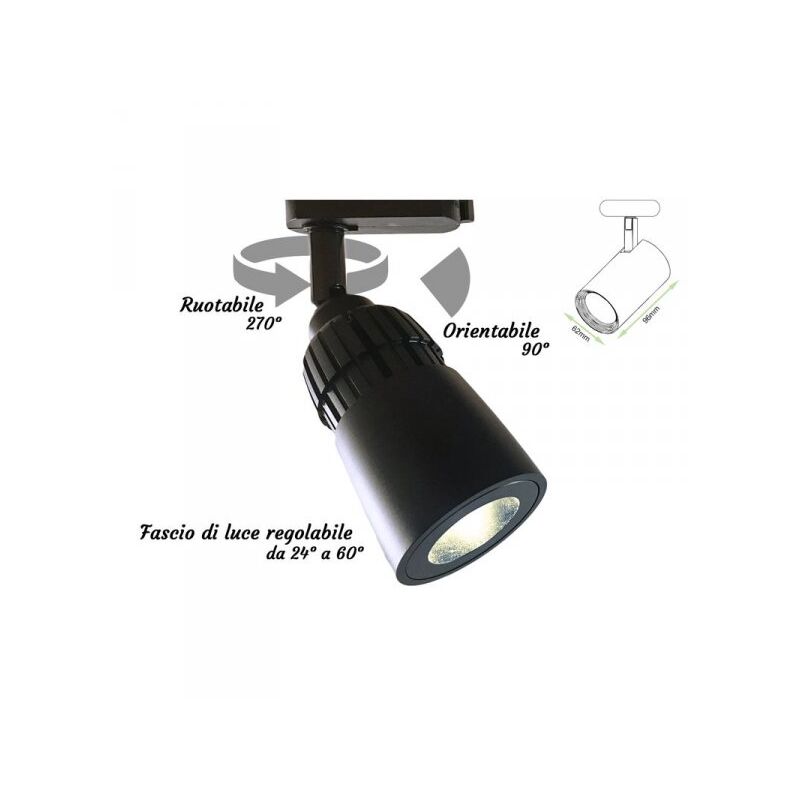 Faro Lampada Led a Binario 10W Bianco Caldo 2700K