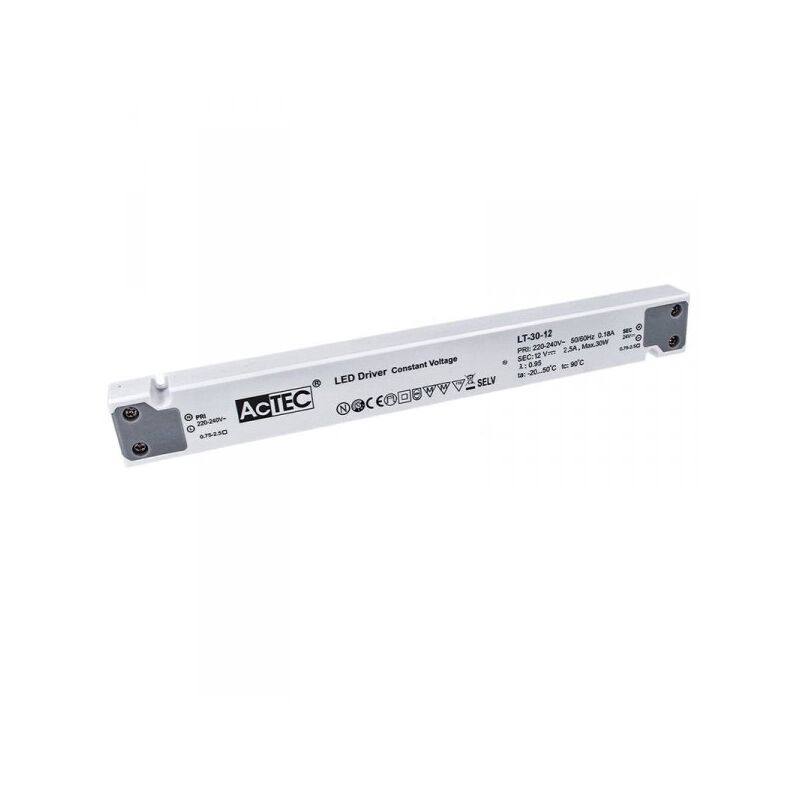 Alimentatore Ultra Slim Sottile 30w 12v Trasformatore Cv Per Strisc...