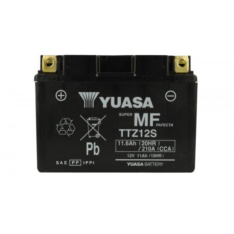 LEDLUX HE01070 Batteria Moto YUASA TTZ12S Con Acido 12V 11,6Ah 210A