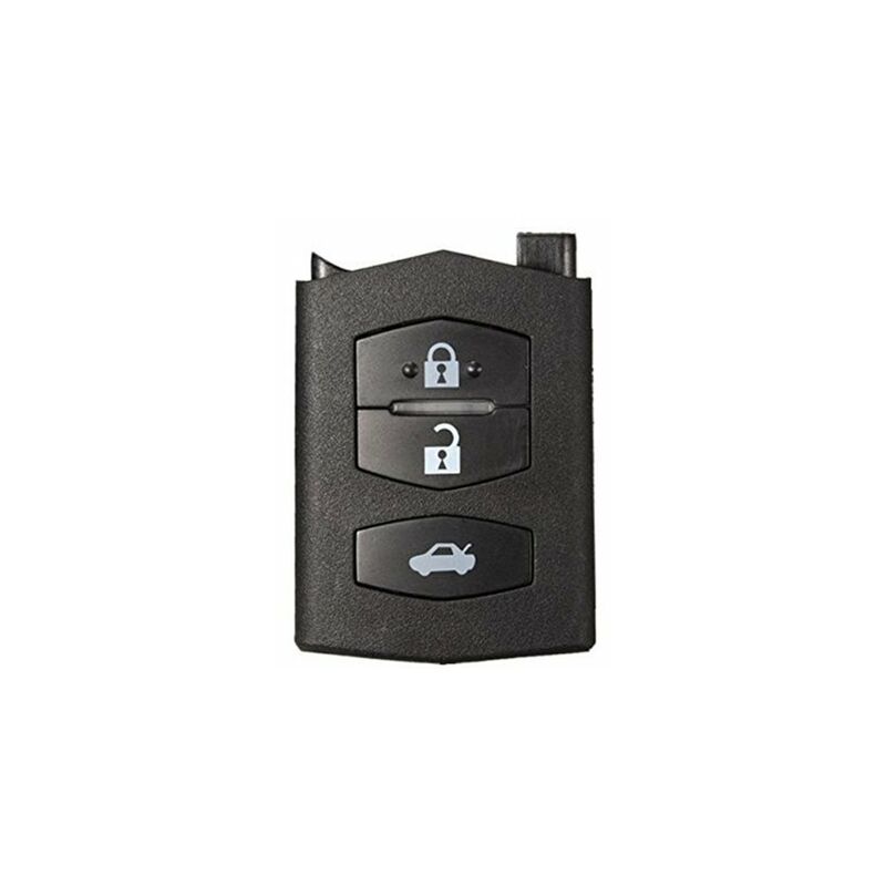 Image of Iperchiavi - Guscio Chiave Telecomando 3 Tasti Batteria In Custodia Senza Lama e Transponder Per Mazda 2 3 5 6 BT50 CX-5 CX-7 CX-9 RX8