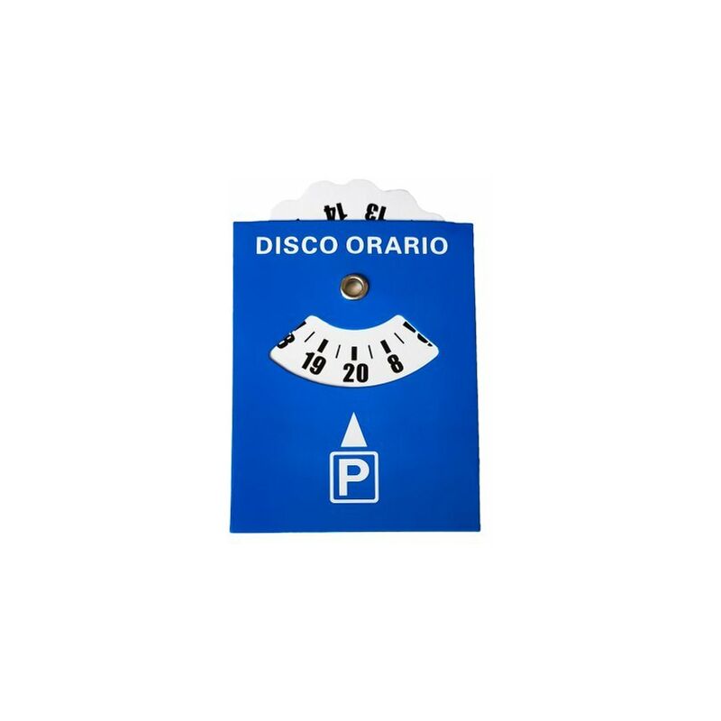 Image of Disco Orario In Plastica Adesivo Per Parcheggio Disco Di Tempo Tipo Europa