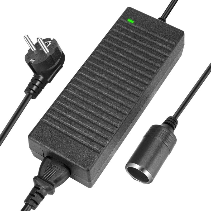 Rapanda - ledmo Chargeur Secteur 10A 120W ac à dc Adaptateur, Transformateur 220V 12V Convertisseur Électronique Prise d'Allume Cigare de Voiture