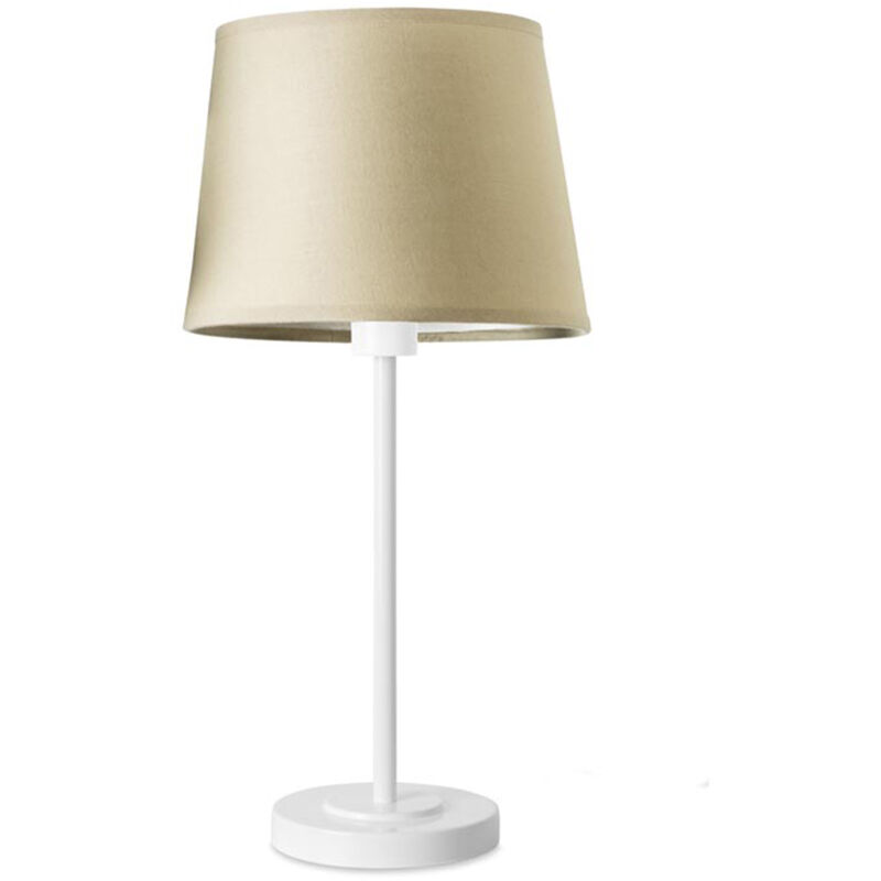 Leds-c4 - Sobremesa Michigan E27 60 Blanco Pantalla No Incluida para Interior de Mesa en Comedor, Dormitorio, Oficina
