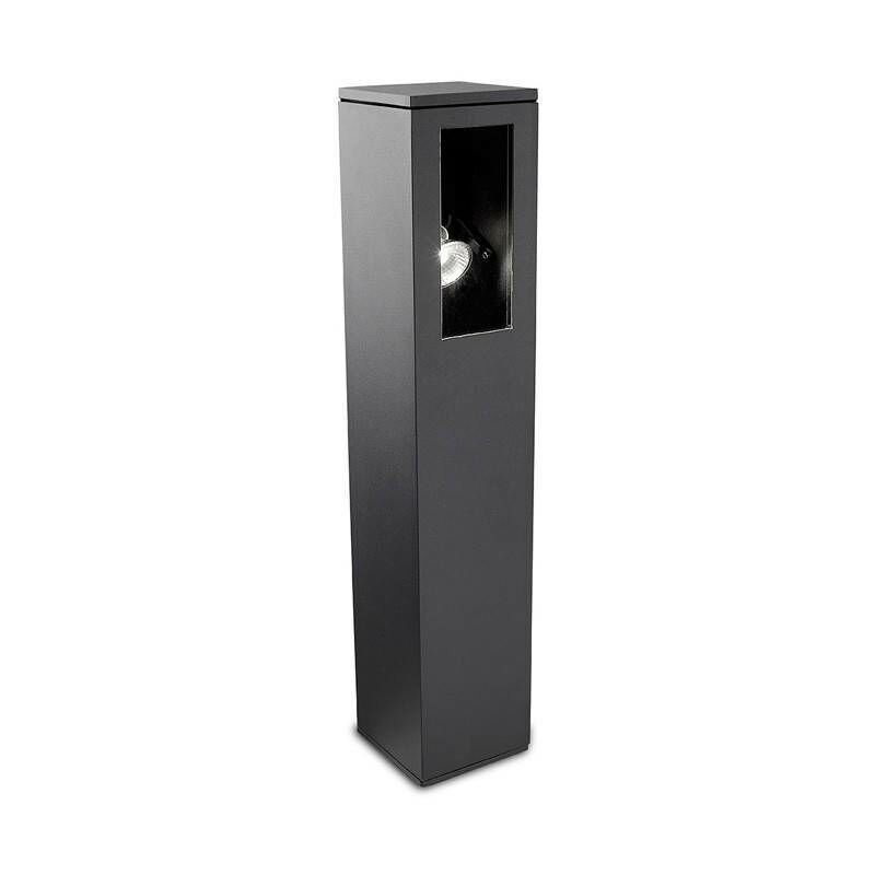 Image of Way - Paletto luminoso da esterno orientabile 1 luce Urban Grey IP65, GU10 - Leds-c4