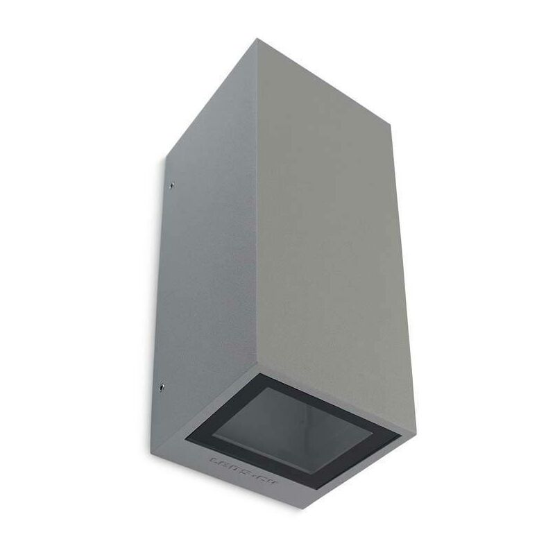 Leds-C4 Afrodita - 2 Light Outdoor Up Down Wall Light Grey IP65, GU10